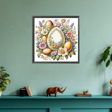 Load image into Gallery viewer, Easter Eggs Among Flowers 30*30CM (canvas) Full Round Drill Diamond Painting
