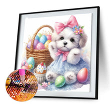 Load image into Gallery viewer, Ravenclaw Puppies And Easter Eggs 30*30CM (canvas) Full Round Drill Diamond Painting
