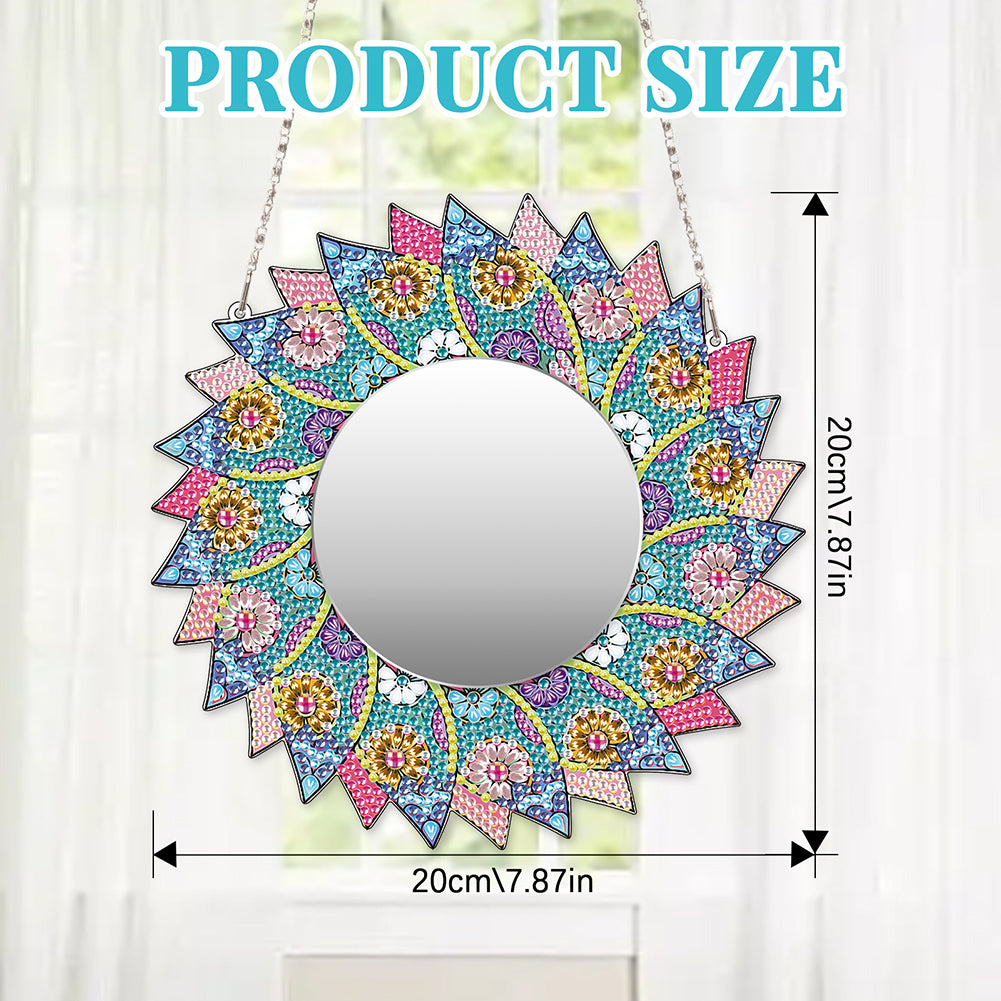 DIY Compact Mirror Art Craft Set Hanging Pocket Mirror Flower for Adul –  Urbestdeals