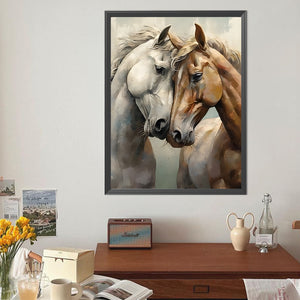 Horse 40*50CM (canvas) Full Round Drill Diamond Painting