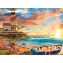 Load image into Gallery viewer, Seaside Scenery 40*30CM (canvas) Full Round Drill Diamond Painting
