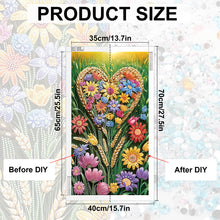 Load image into Gallery viewer, Love Flowers 40*70CM (canvas) Special Shaped Drill Diamond Painting
