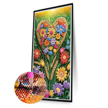 Load image into Gallery viewer, Love Flowers 40*70CM (canvas) Special Shaped Drill Diamond Painting
