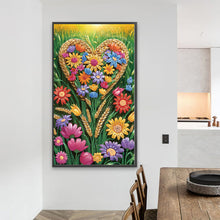 Load image into Gallery viewer, Love Flowers 40*70CM (canvas) Special Shaped Drill Diamond Painting
