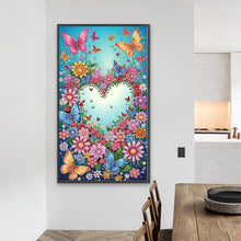 Load image into Gallery viewer, Love Flowers 40*70CM (canvas) Special Shaped Drill Diamond Painting
