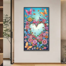 Load image into Gallery viewer, Love Flowers 40*70CM (canvas) Special Shaped Drill Diamond Painting
