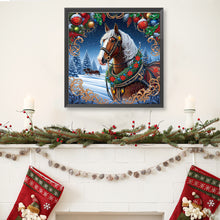 Load image into Gallery viewer, Christmas Horse 40*40CM (canvas) Special Shaped Drill Diamond Painting
