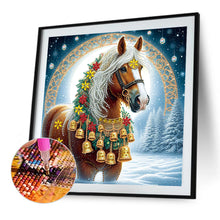 Load image into Gallery viewer, Christmas Horse 40*40CM (canvas) Special Shaped Drill Diamond Painting
