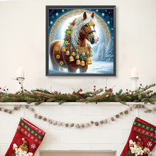 Load image into Gallery viewer, Christmas Horse 40*40CM (canvas) Special Shaped Drill Diamond Painting
