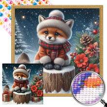 Load image into Gallery viewer, Snow Fox 30*30CM (canvas) Full AB Round Drill Diamond Painting
