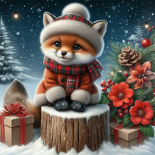 Load image into Gallery viewer, Snow Fox 30*30CM (canvas) Full AB Round Drill Diamond Painting
