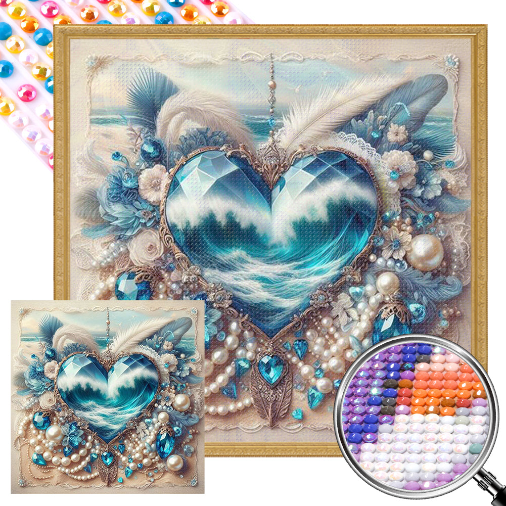 Love Pearls 30*30CM (canvas) Full AB Round Drill Diamond Painting