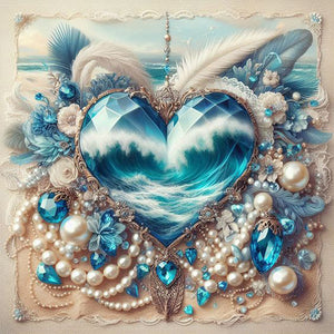 Love Pearls 30*30CM (canvas) Full AB Round Drill Diamond Painting