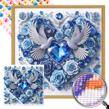 Load image into Gallery viewer, Love Pigeon 30*30CM (canvas) Full AB Round Drill Diamond Painting
