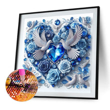 Load image into Gallery viewer, Love Pigeon 30*30CM (canvas) Full AB Round Drill Diamond Painting
