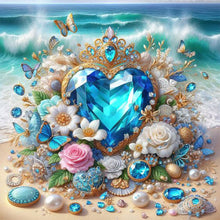 Load image into Gallery viewer, Love On The Beach 30*30CM (canvas) Full AB Round Drill Diamond Painting
