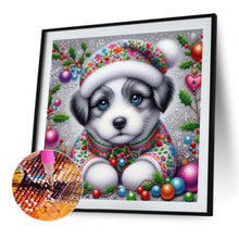 Load image into Gallery viewer, Christmas Dog 40*40CM (canvas) Full Round Drill Diamond Painting
