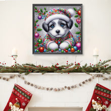 Load image into Gallery viewer, Christmas Dog 40*40CM (canvas) Full Round Drill Diamond Painting
