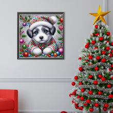 Load image into Gallery viewer, Christmas Dog 40*40CM (canvas) Full Round Drill Diamond Painting
