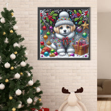 Load image into Gallery viewer, Christmas Dog 40*40CM (canvas) Full Round Drill Diamond Painting
