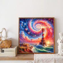 Load image into Gallery viewer, Seaside Lighthouse 50*50CM (canvas) Full Round Drill Diamond Painting
