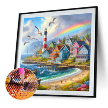 Load image into Gallery viewer, Seaside Town 50*50CM (canvas) Full Round Drill Diamond Painting
