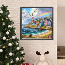 Load image into Gallery viewer, Seaside Town 50*50CM (canvas) Full Round Drill Diamond Painting
