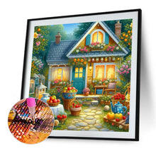 Load image into Gallery viewer, Flowers And Fruits House Front Yard 40*40CM (canvas) Full Round Drill Diamond Painting
