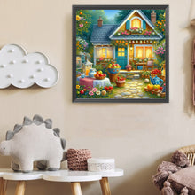 Load image into Gallery viewer, Flowers And Fruits House Front Yard 40*40CM (canvas) Full Round Drill Diamond Painting
