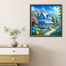 Load image into Gallery viewer, Rose Blue Villa 40*40CM (canvas) Full Round Drill Diamond Painting
