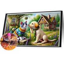 Load image into Gallery viewer, Cats And Dogs 45*75CM (canvas) Full AB Round Drill Diamond Painting
