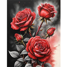 Load image into Gallery viewer, Red Rose 40*50CM (canvas) Full Round Drill Diamond Painting
