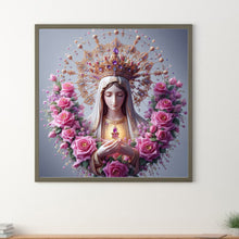 Load image into Gallery viewer, Virgin And Rose 40*40CM (canvas) Full Round Drill Diamond Painting
