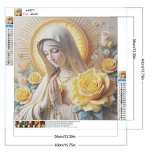 Load image into Gallery viewer, Yellow Rose And Virgin 40*40CM (canvas) Full Round Drill Diamond Painting
