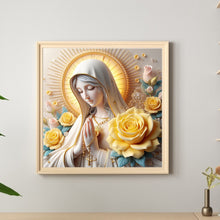 Load image into Gallery viewer, Yellow Rose And Virgin 40*40CM (canvas) Full Round Drill Diamond Painting
