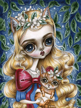 Load image into Gallery viewer, Fox Blonde Girl 40*50CM (canvas) Full Round Drill Diamond Painting
