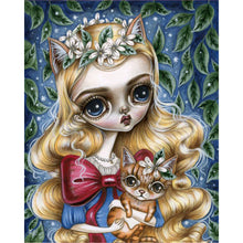 Load image into Gallery viewer, Fox Blonde Girl 40*50CM (canvas) Full Round Drill Diamond Painting
