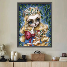 Load image into Gallery viewer, Fox Blonde Girl 40*50CM (canvas) Full Round Drill Diamond Painting
