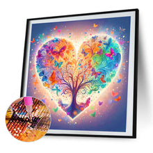 Load image into Gallery viewer, Butterfly Love Tree 40*40CM (canvas) Full AB Round Drill Diamond Painting
