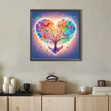 Load image into Gallery viewer, Butterfly Love Tree 40*40CM (canvas) Full AB Round Drill Diamond Painting
