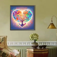 Load image into Gallery viewer, Butterfly Love Tree 40*40CM (canvas) Full AB Round Drill Diamond Painting
