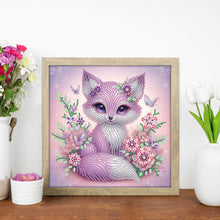 Load image into Gallery viewer, Fox 30*30CM (canvas) Special Shaped Drill Diamond Painting
