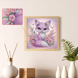 Fox 30*30CM (canvas) Special Shaped Drill Diamond Painting