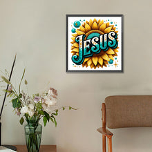 Load image into Gallery viewer, Sunflower Jesus 30*30CM (canvas) Full Round Drill Diamond Painting
