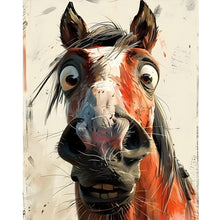 Load image into Gallery viewer, Funny Horse 40*50CM (canvas) Full Round Drill Diamond Painting
