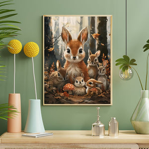 Rabbit 40*50CM (canvas) Full Round Drill Diamond Painting