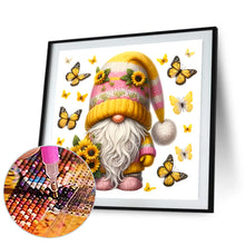 Load image into Gallery viewer, Sunflower Gnome 30*30CM (canvas) Full Round Drill Diamond Painting
