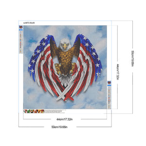 American Eagle 50*50CM (canvas) Full Round Drill Diamond Painting