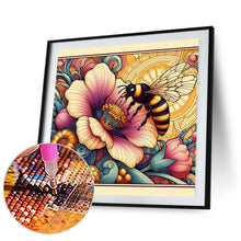 Load image into Gallery viewer, Flowers And Honey Bees 30*30CM (canvas) Full Round Drill Diamond Painting
