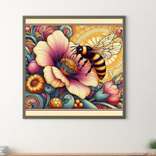 Load image into Gallery viewer, Flowers And Honey Bees 30*30CM (canvas) Full Round Drill Diamond Painting
